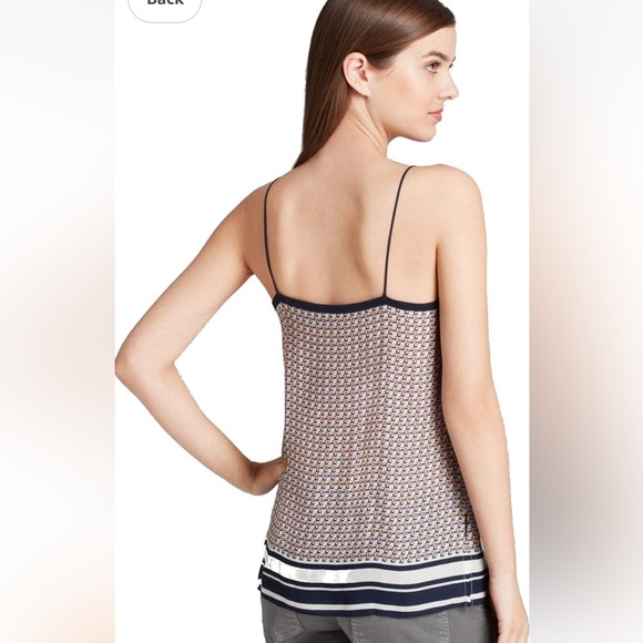 VINCE Silk Border Camisole Size Small - Picture 2 of 8